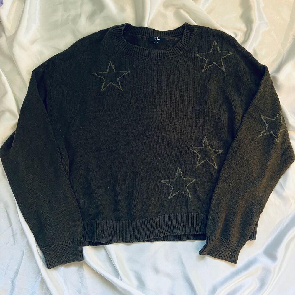 Vintage Rails Perci Star sweater in light and dark green